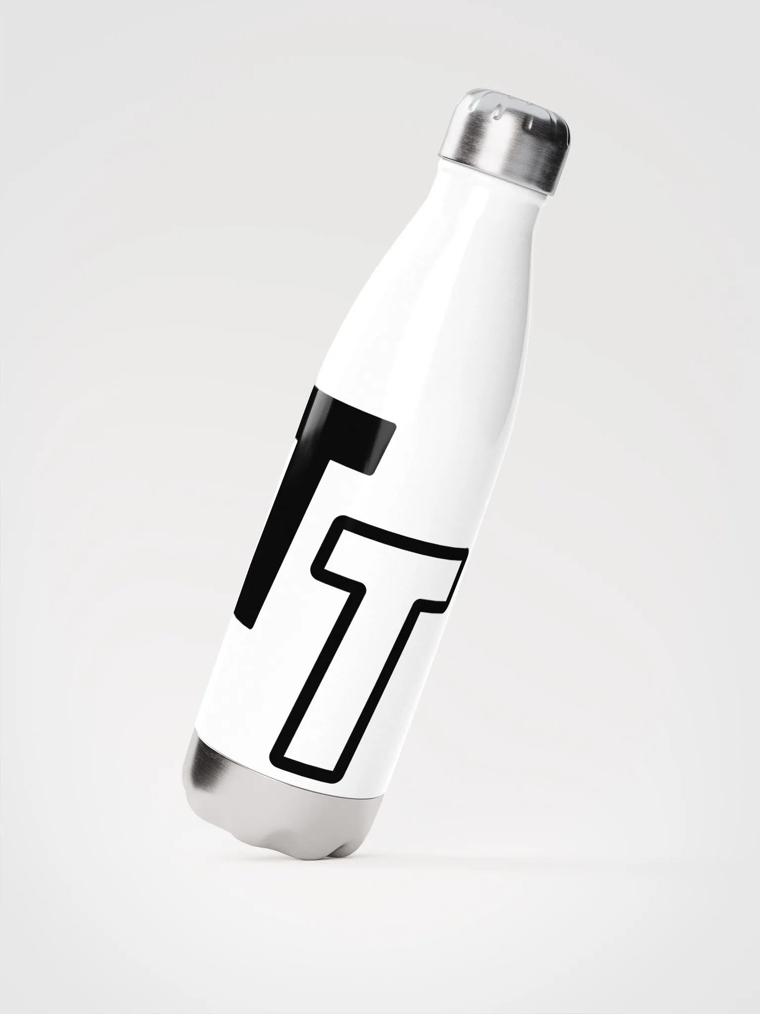 Trendy Stainless Steel Water Bottle - White product image (4)