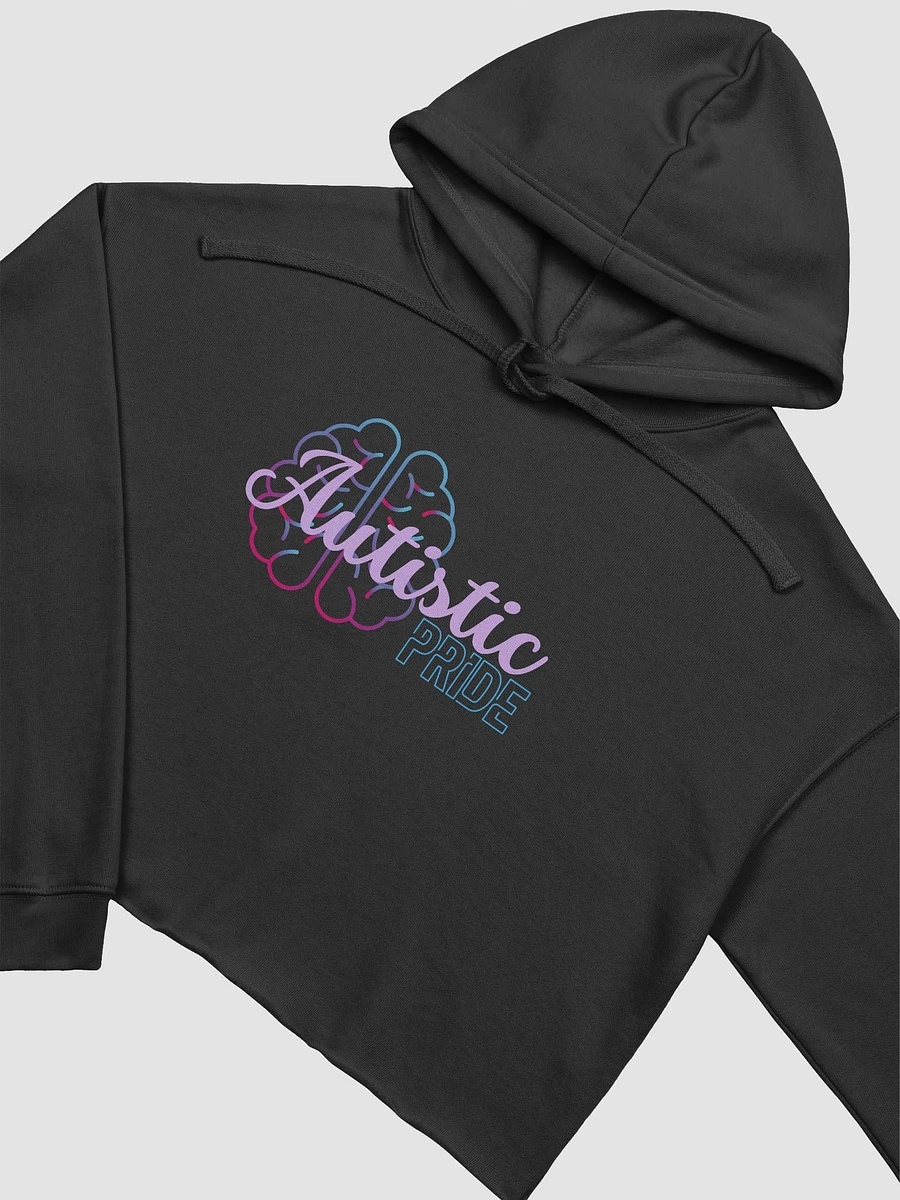 Autistic Pride Brain Gradient Crop Hoodie product image (10)