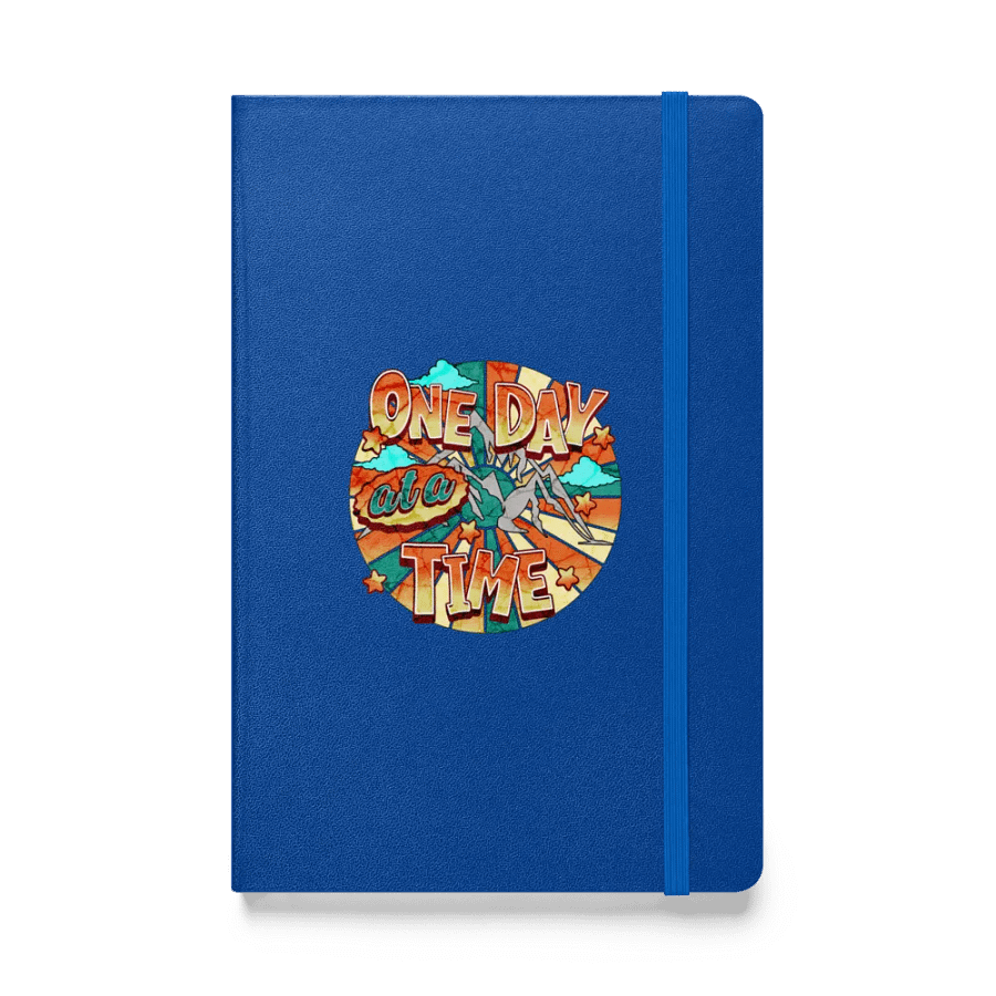 One Day At A Time Hardcover Blue Notebook product image (1)