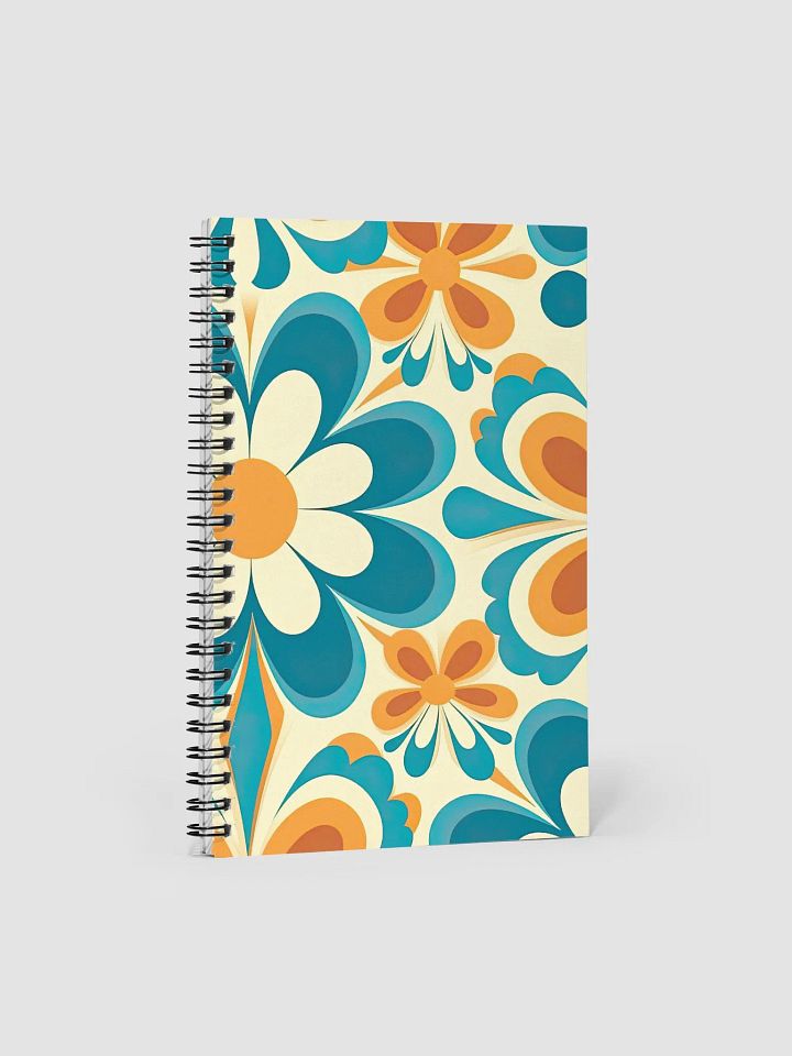 Retro Groovy Floral Notebook product image (1)