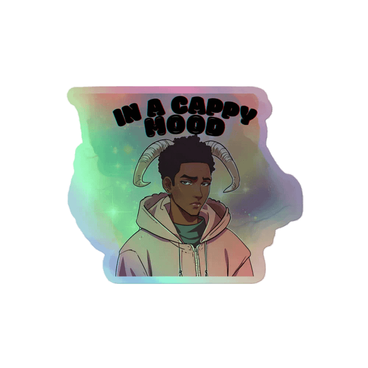 IN A CAPPY MOOD 2 HOLOGRAPHIC STICKER SHEET product image (2)