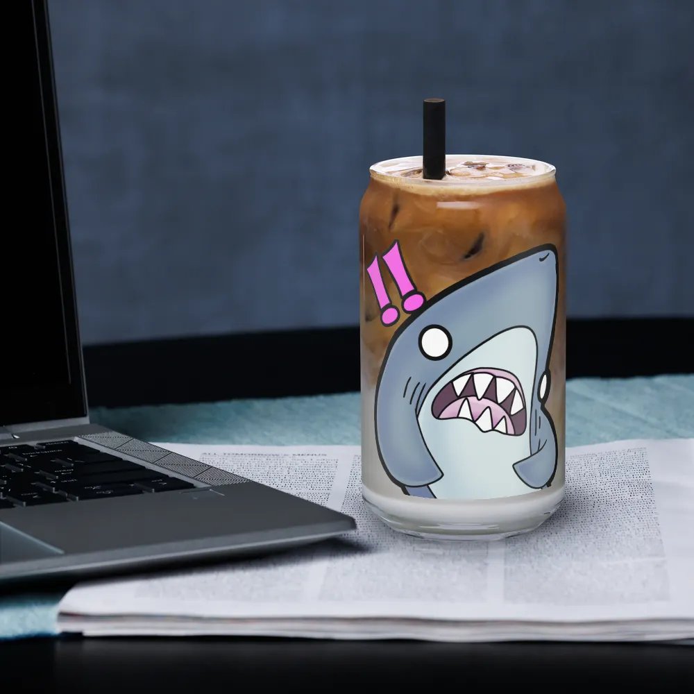 Startled Shark Can-Shaped Glass product image (3)