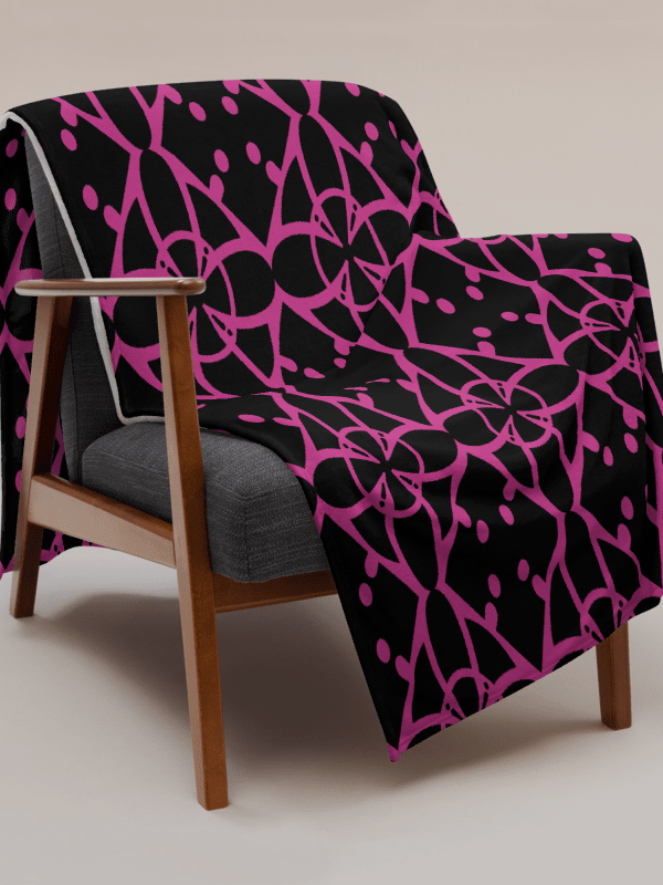 Pink Ethereal Echoes Throw Blanket product image (15)