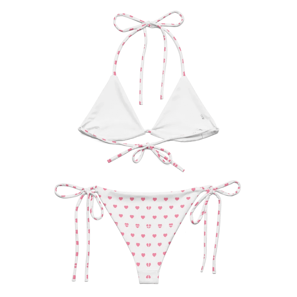 Pastel Heart Seamless Pattern String Bikini - v12 product image (6)