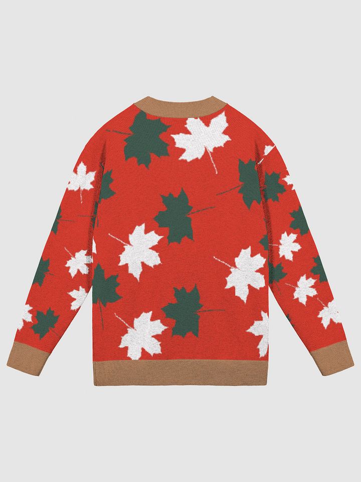 Maple Leaves Jacquard Knit Cardigan product image (8)