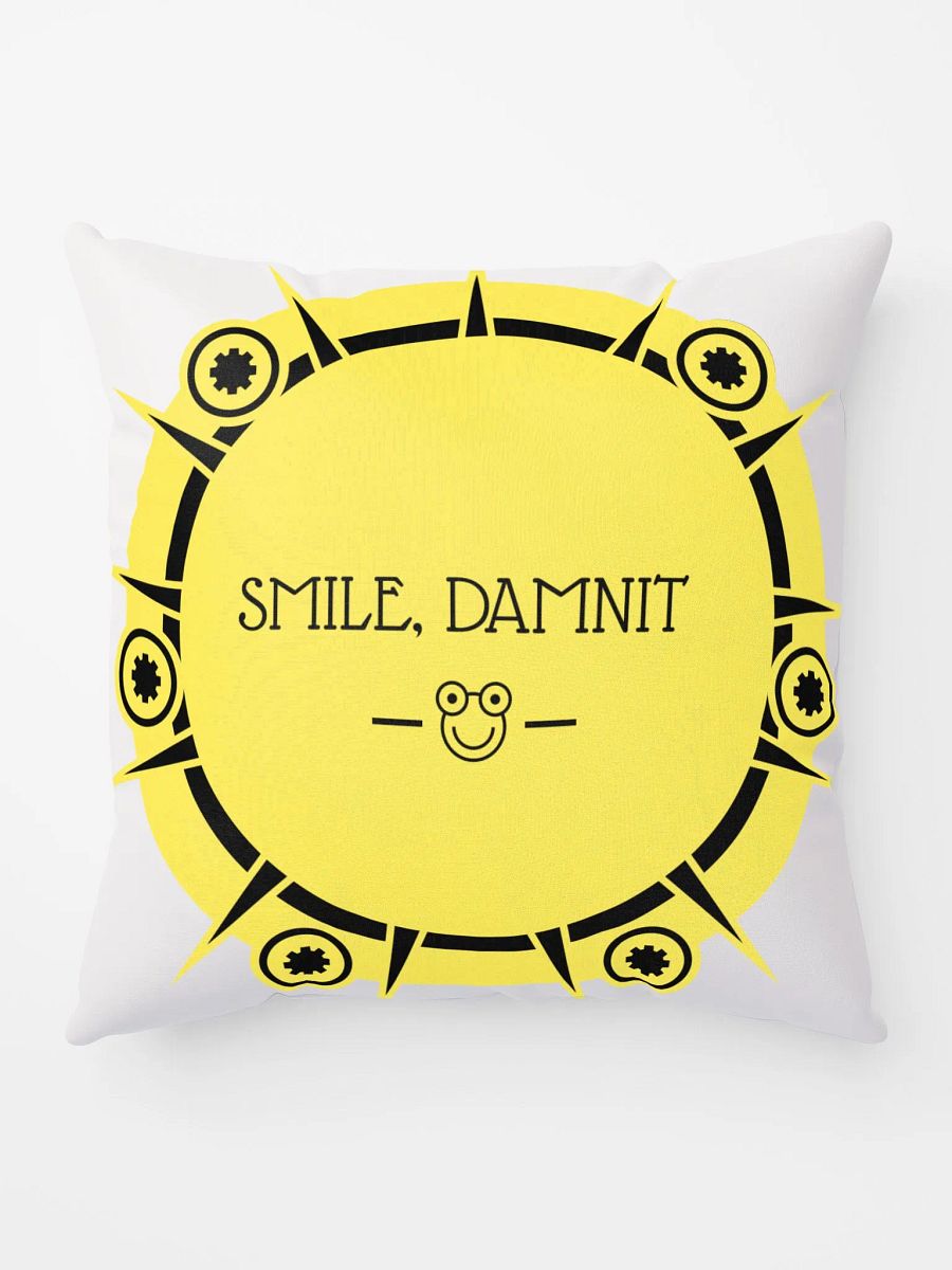 SMILE, DAMNIT. STYLIZED PILLOW product image (9)