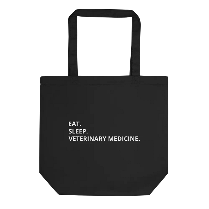 "Eat, sleep, veterinary medicine" black bag (medium size) product image (1)