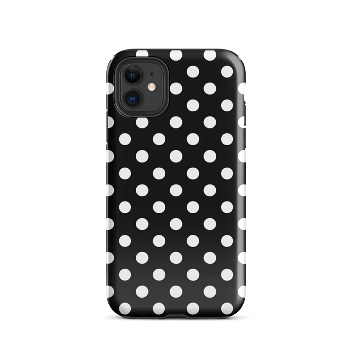 black polka dot i phone case product image (24)