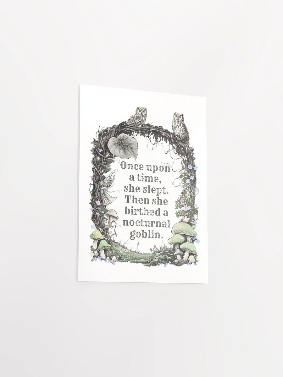 Once Upon A Time She Slept... - Funny Mom Wall Art product image (33)