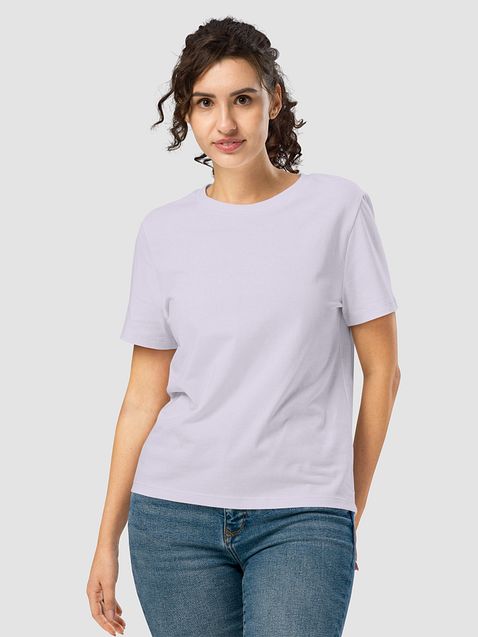Photo showing Stanley/Stella Women's Organic Ribbed Neck T-Shirt