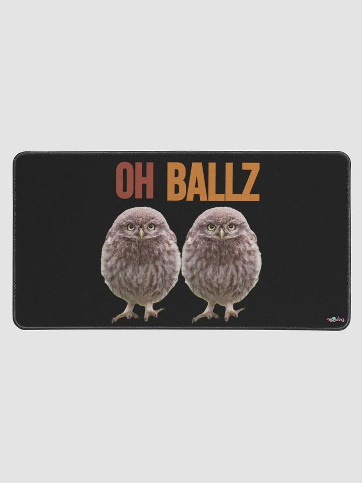 Oh Ballz Desk Mat (Black) product image (1)