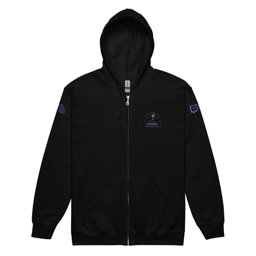 Black Gildan Zip Hodie product image (5)