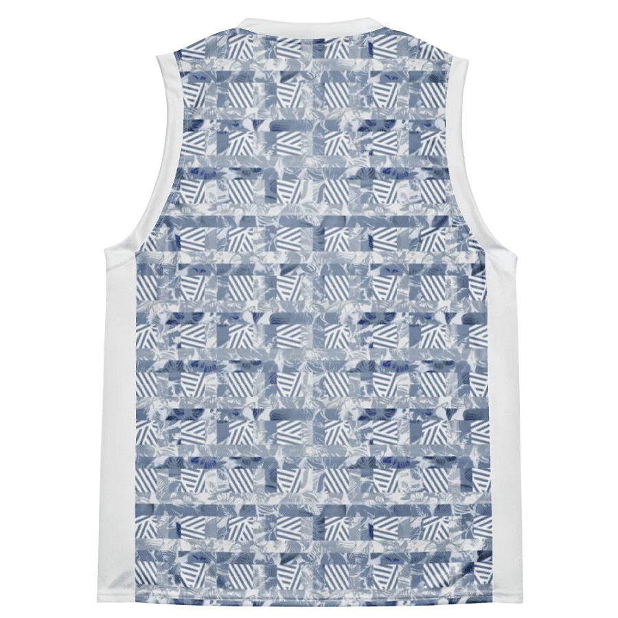 Blue Rainforest | Recycled Unisex Basketball Jersey product image (3)