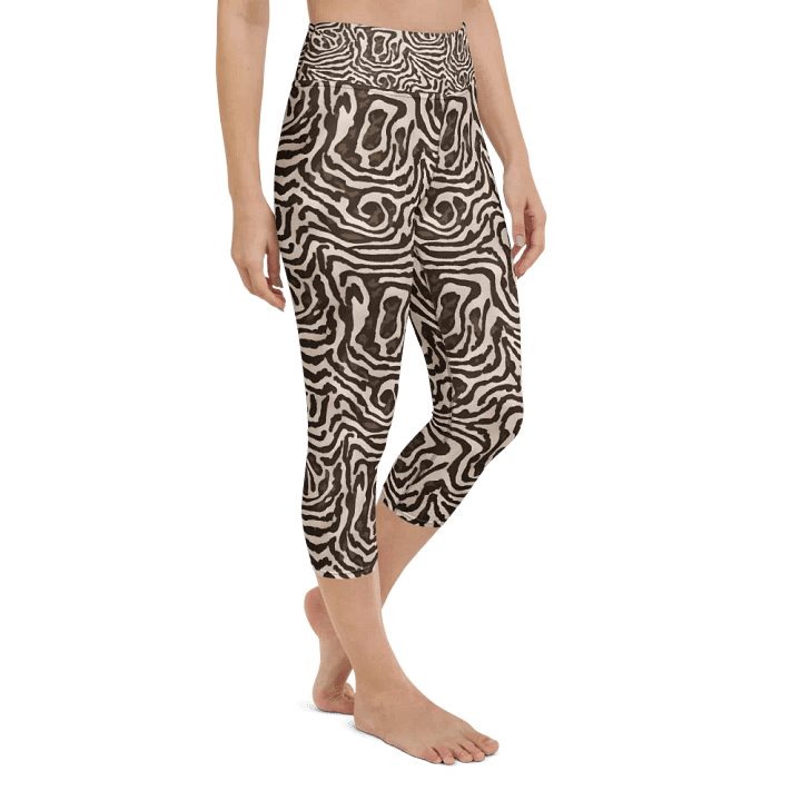 Brown Snake Capri Leggings product image (2)