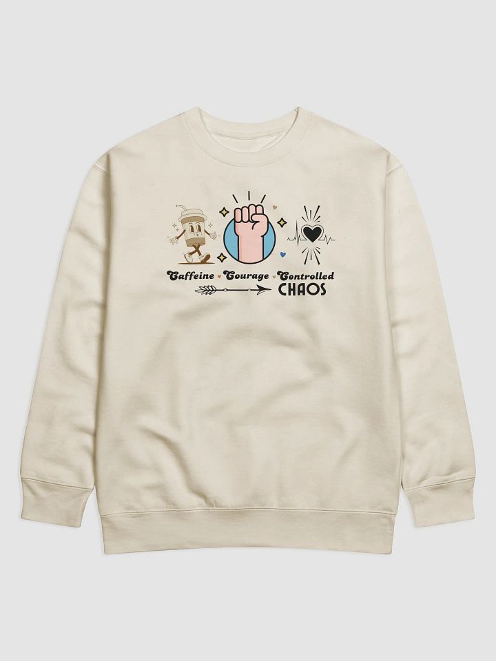 Caffeine, Courage, & Controlled Chaos Parkinson Heritage Sweatshirt product image (2)