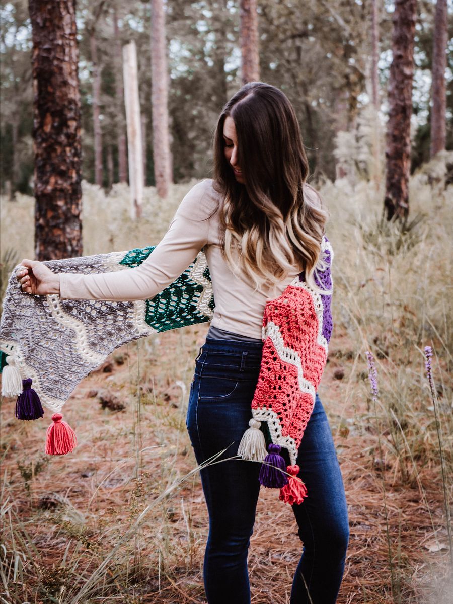 Easy Wander Crochet Wrap Pattern product image (5)
