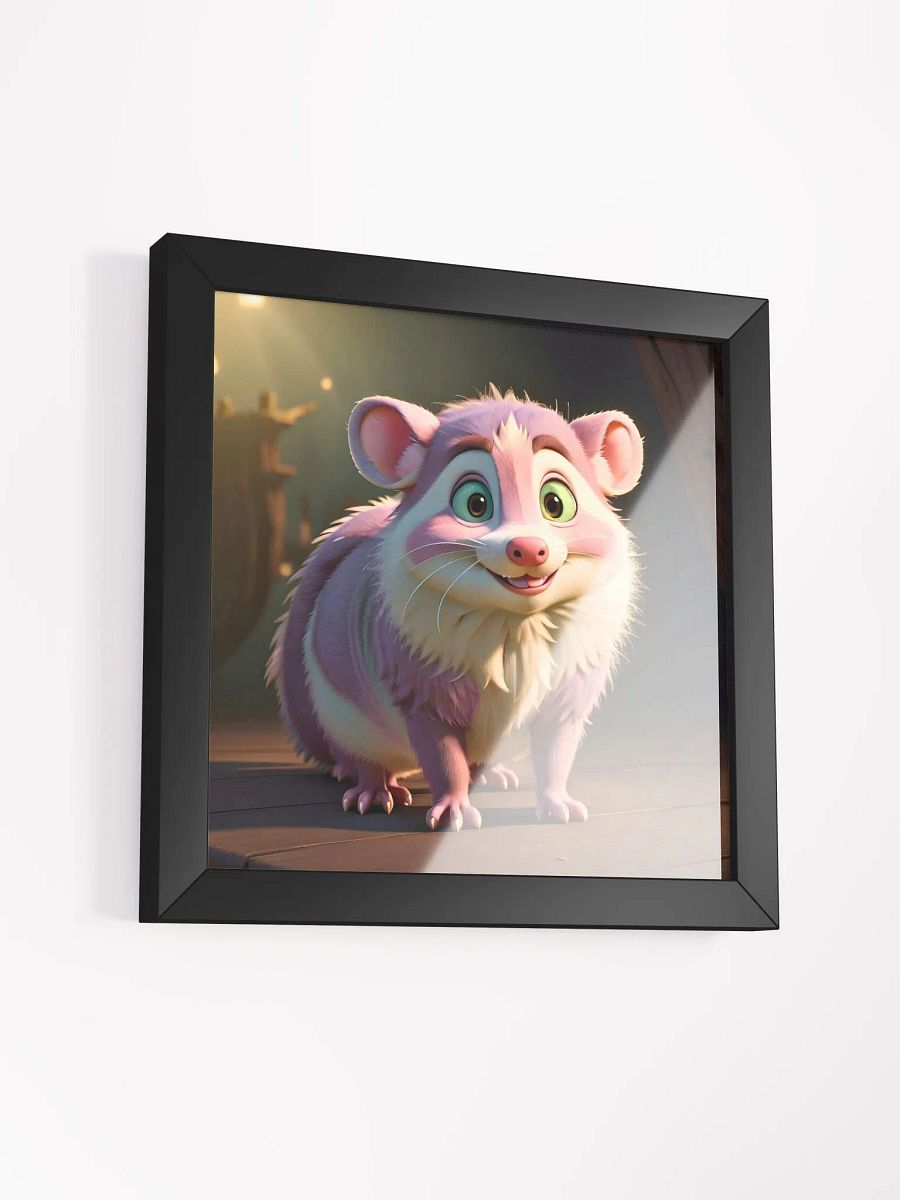 Endangered Species - Mexico - Opossum Eco-Friendly Ayous Wood Framed Poster product image (3)