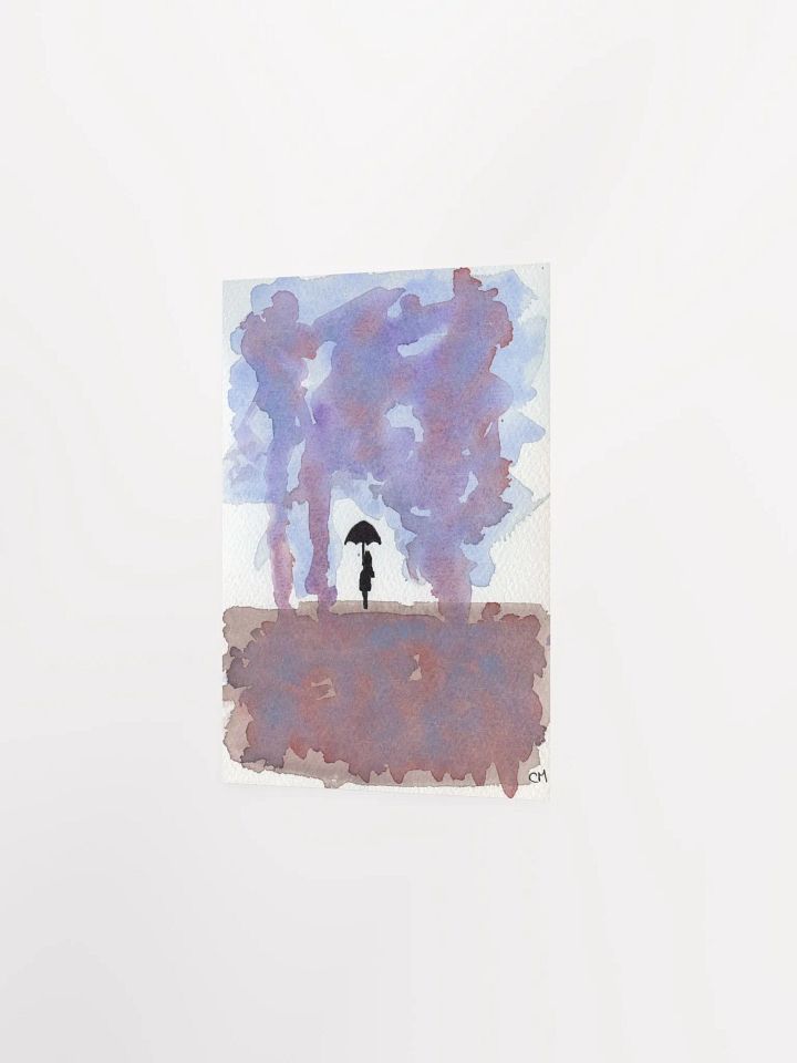 The Rain: Watercolor Landscape Poster product image (2)