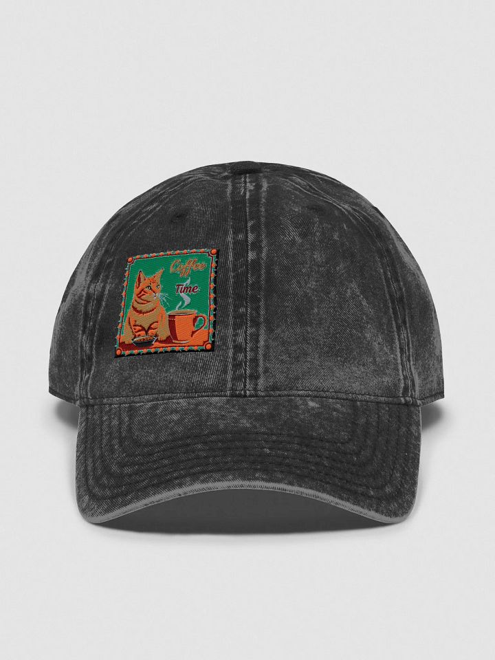 Coffee Cat Time Dad Hat product image (2)