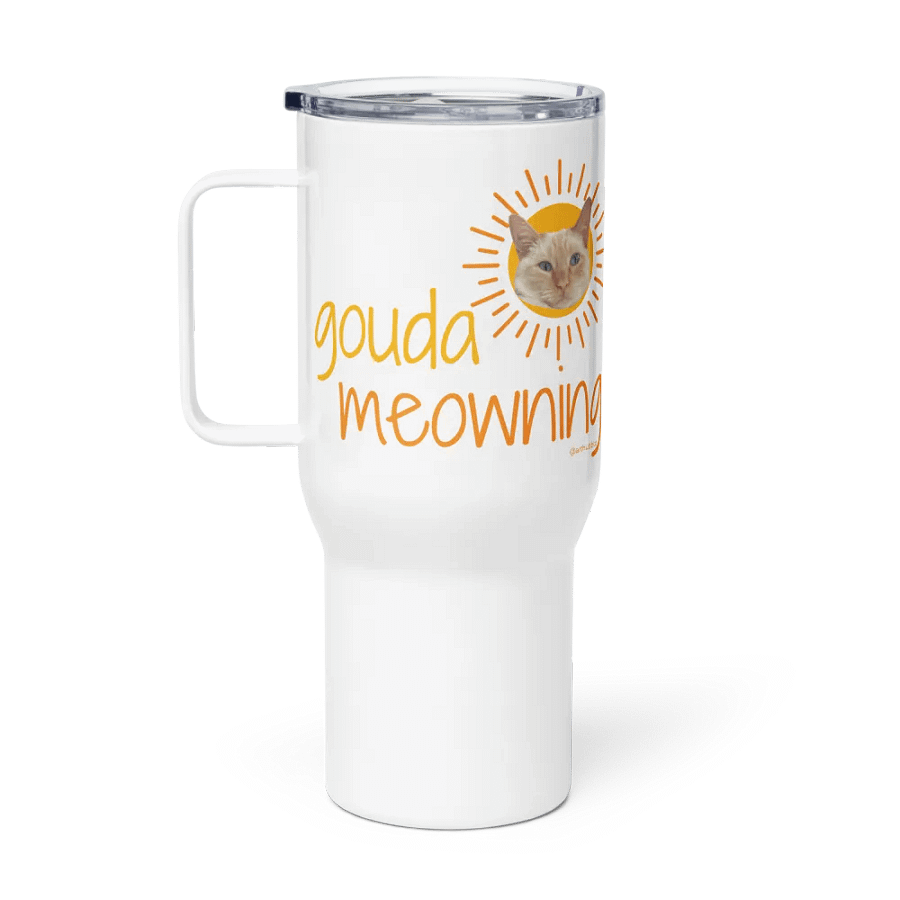 Gouda Meowning Travel Mug product image (1)
