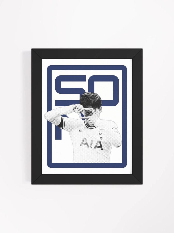 Son Heung-min BW Tottenham Hotspur Name Art Framed Print product image (2)