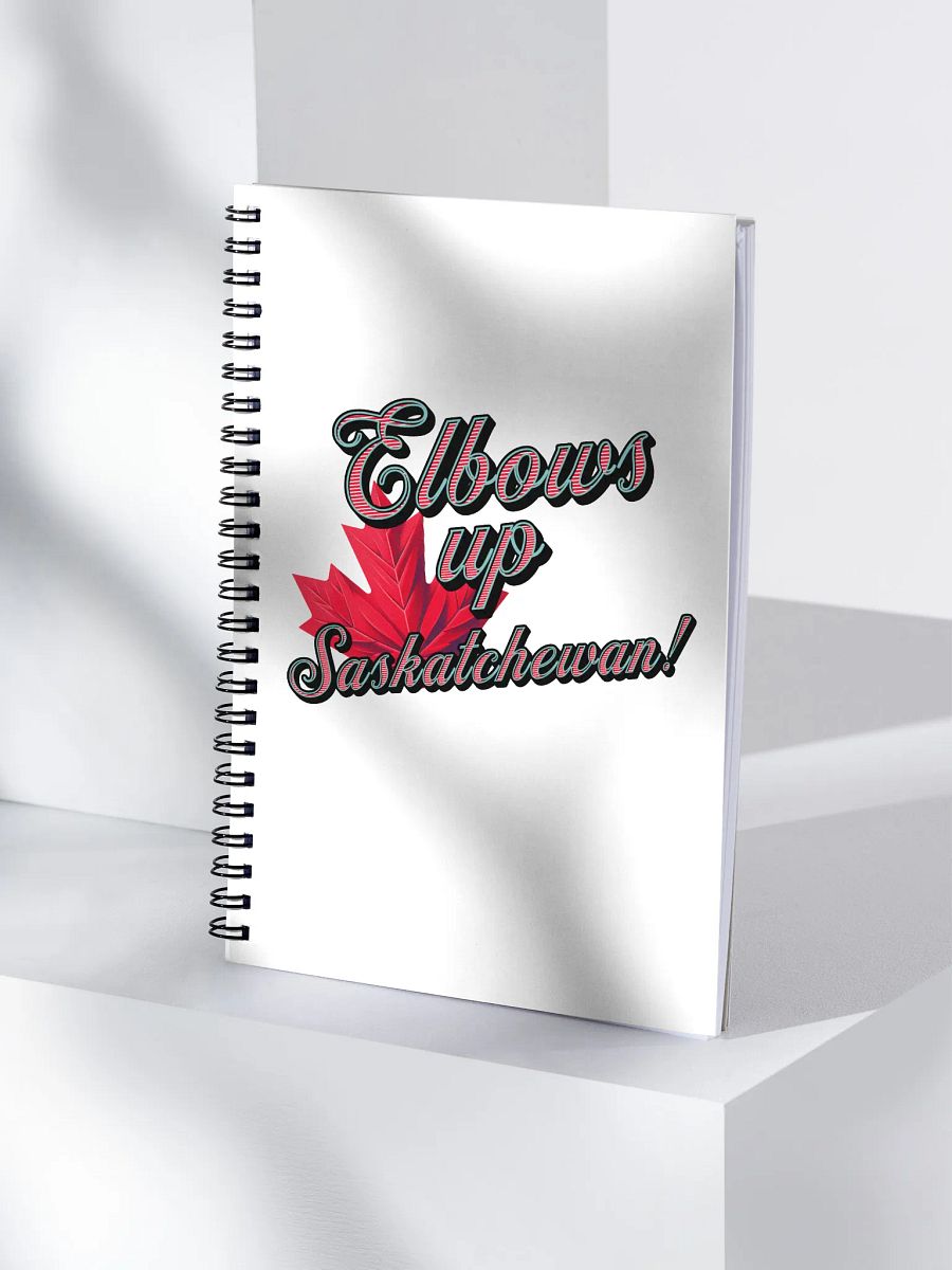 Elbows Up Maple Leaf Saskatchewan Spiral Notebook product image (1)