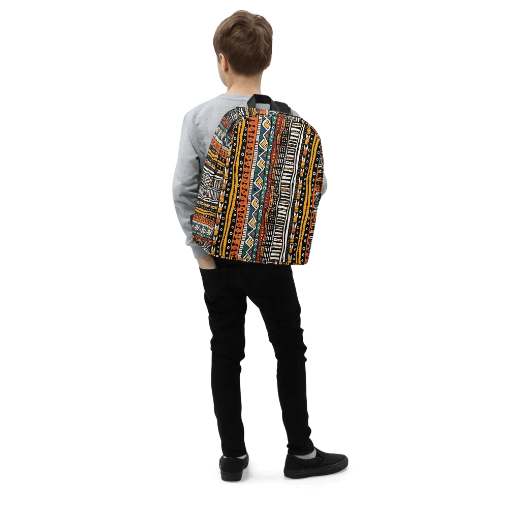 African Mudcloth Laptop Backpack product image (6)
