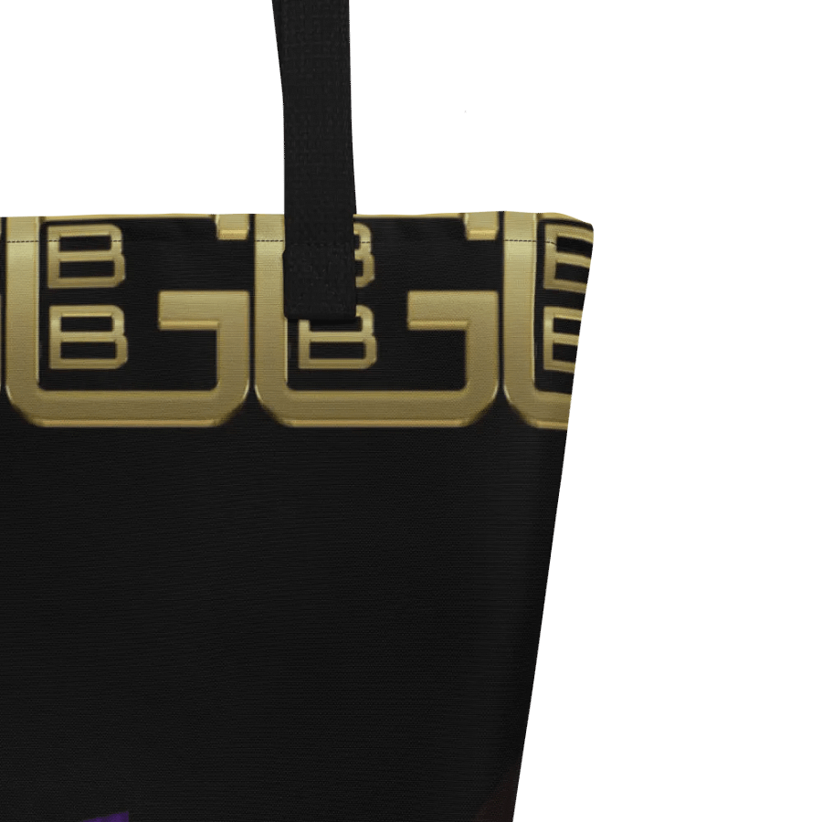 Purple/Black Geometric with Diamonds BBG Tote Bag with Pocket product image (3)