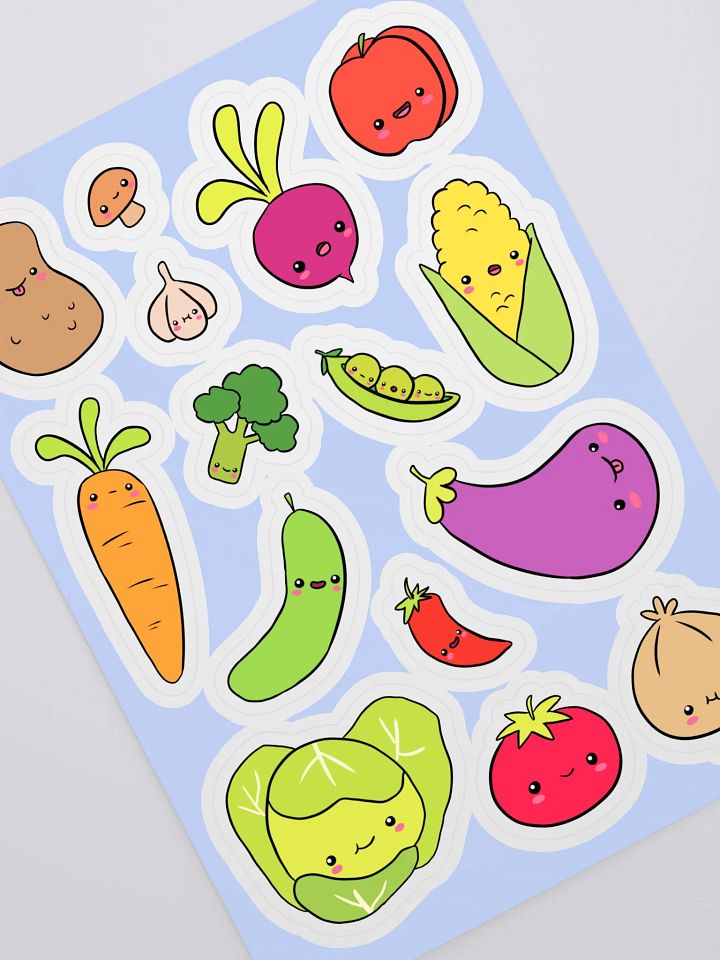 Veggie Wonderland Kiss Cut Sticker Sheet product image (2)