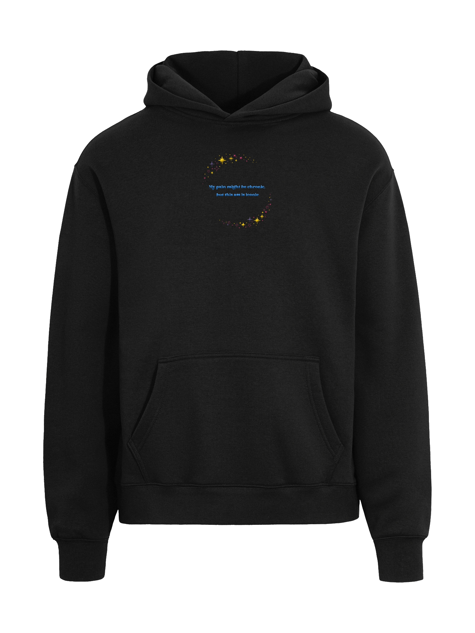 💫 My pain might be chronic, but this ass is iconic — Organic Oversized Embroidered Hoodie product image (9)