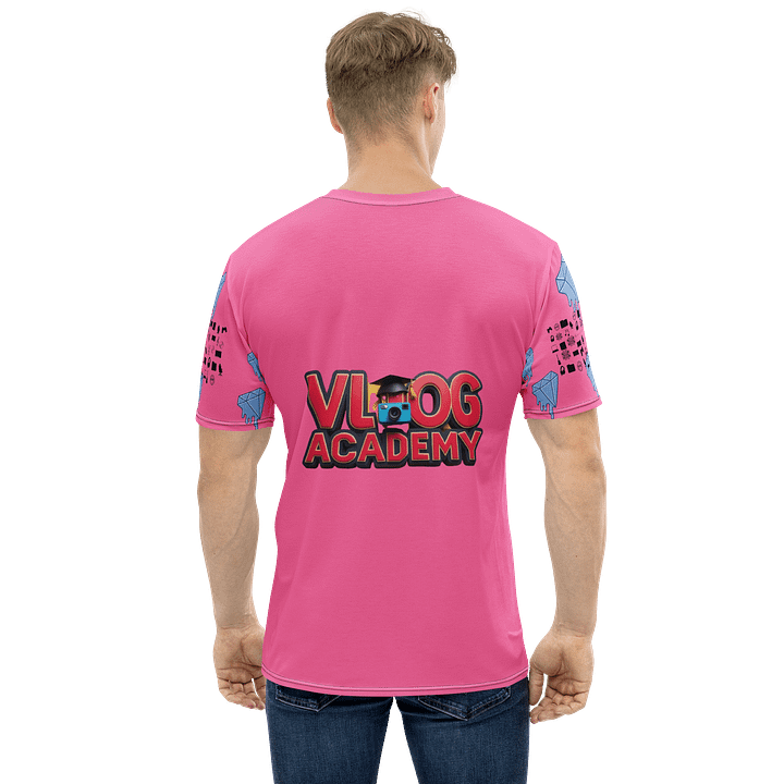 Pink Vlog Academy All-Over Print Crew Neck T-Shirt product image (1)