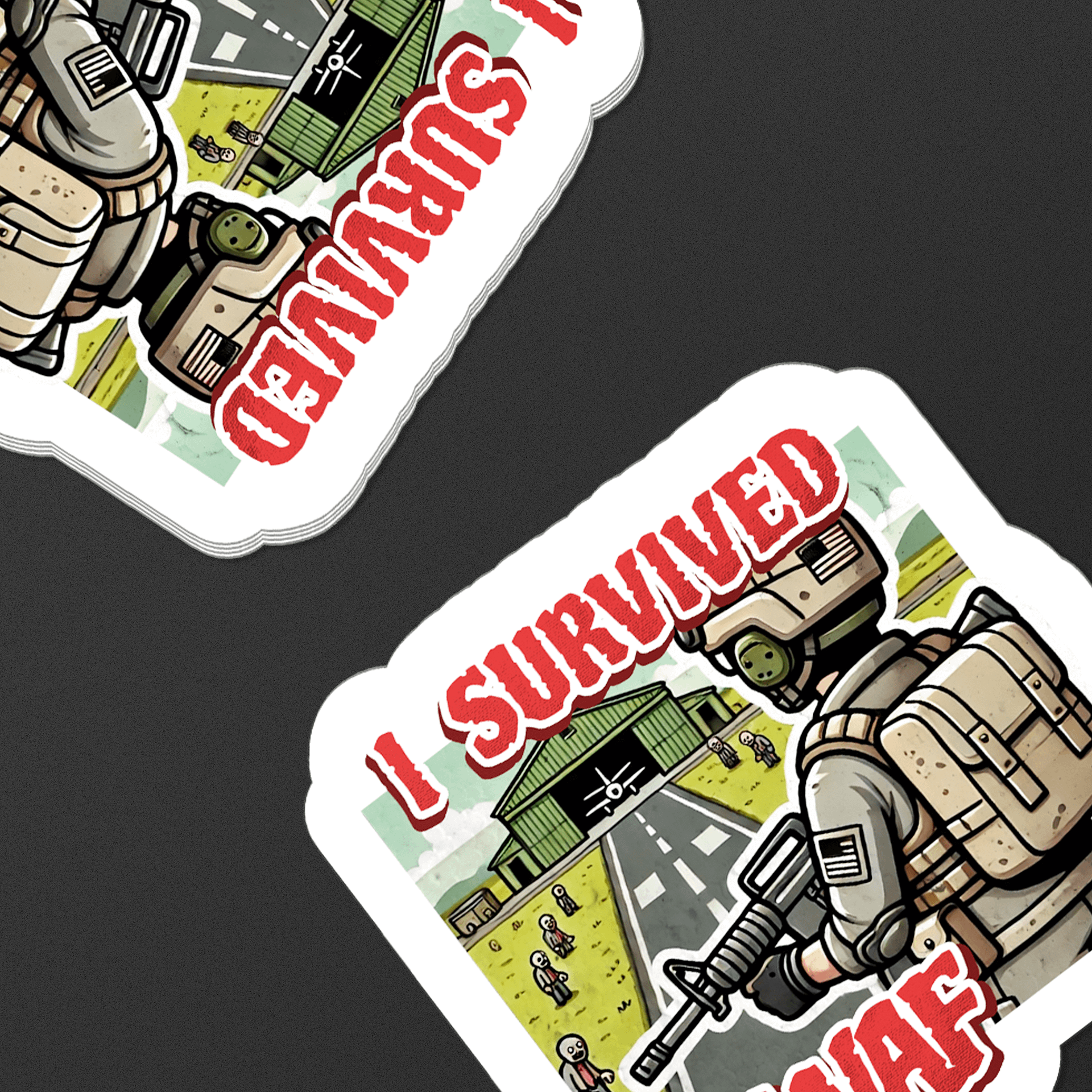 "I Survived NWAF" - A DayZ Sticker product image (1)