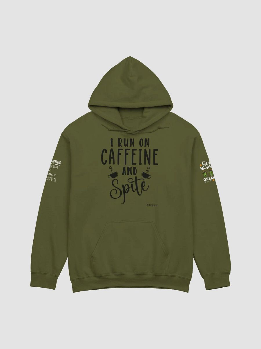 I run on caffeine and spit hoodie light (new size chart) product image (1)