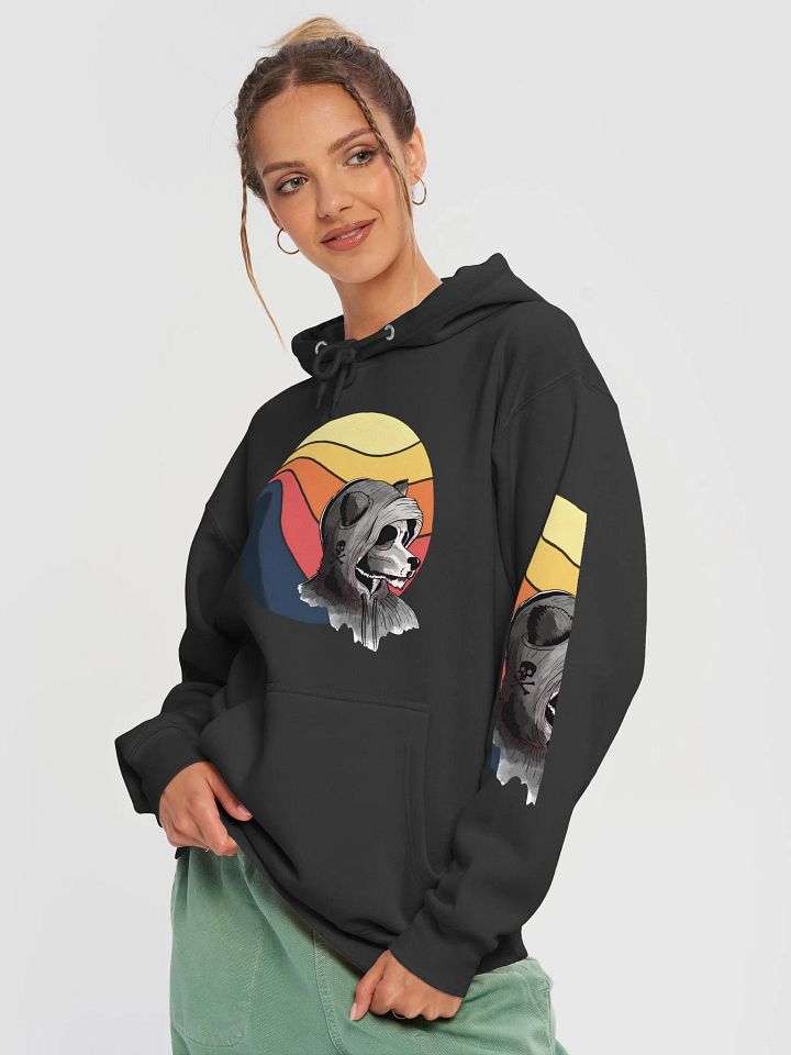 Ethereal Skull Spirit Sunset Ghostly Dog for Halloween Hoodie product image (1)