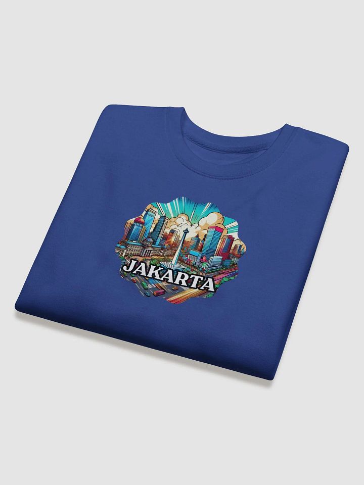 Cotton Heritage Premium Sweatshirt | AI Design Jakarta city Indonesia product image (1)