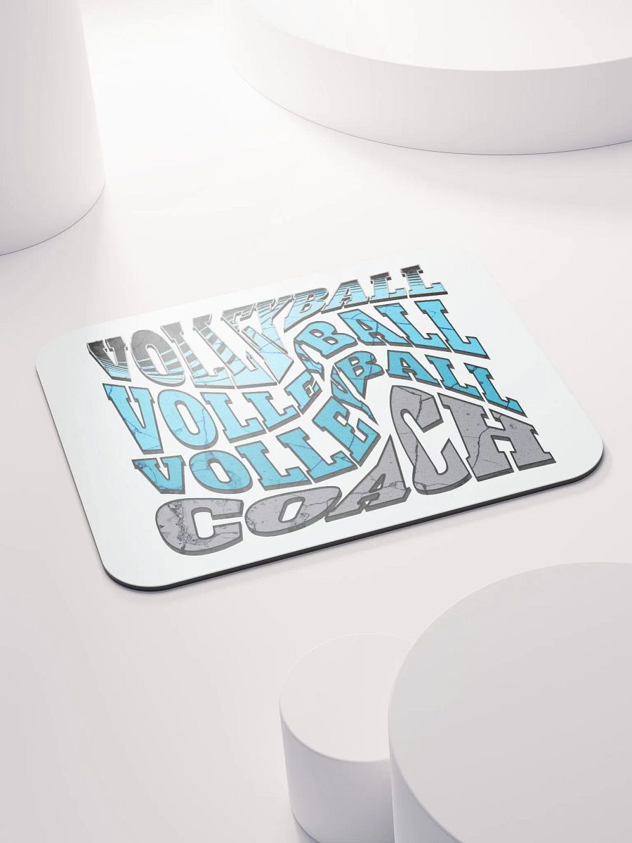 Mess Swirl Volleyball Coach Wavy Dynamic Mouse Pad product image (4)