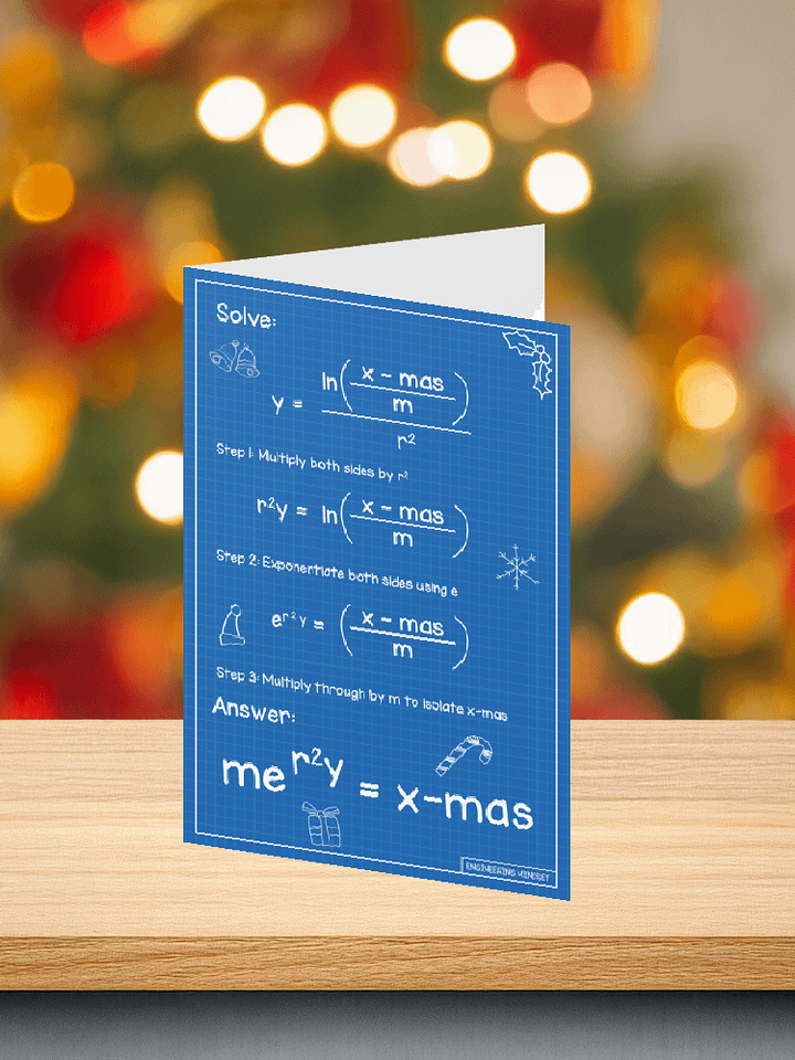 Merry Mathmas Greeting Card product image (2)
