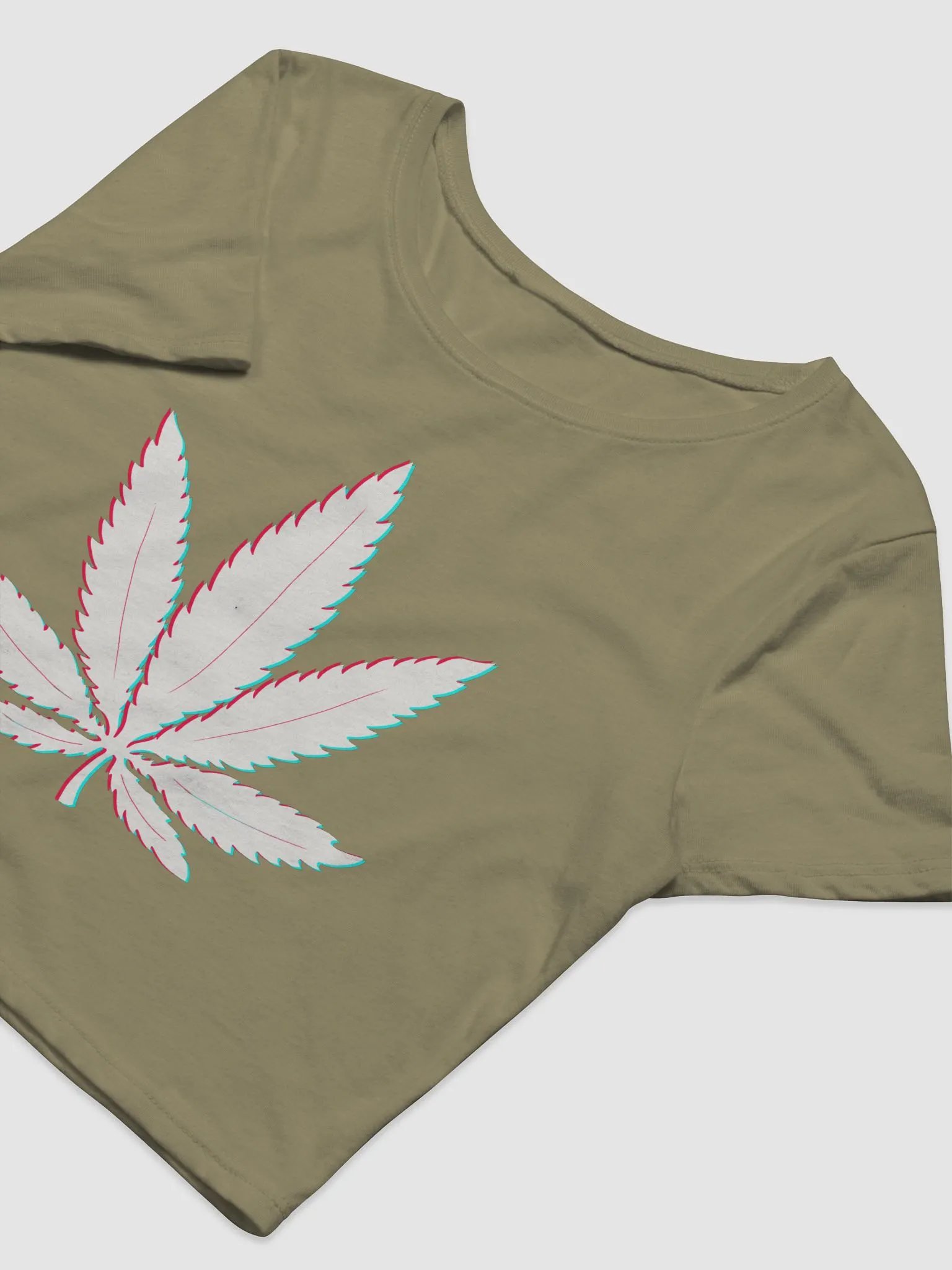 大麻 Cannabis 3D Cyberpunk Japanese Crop Top product image (3)