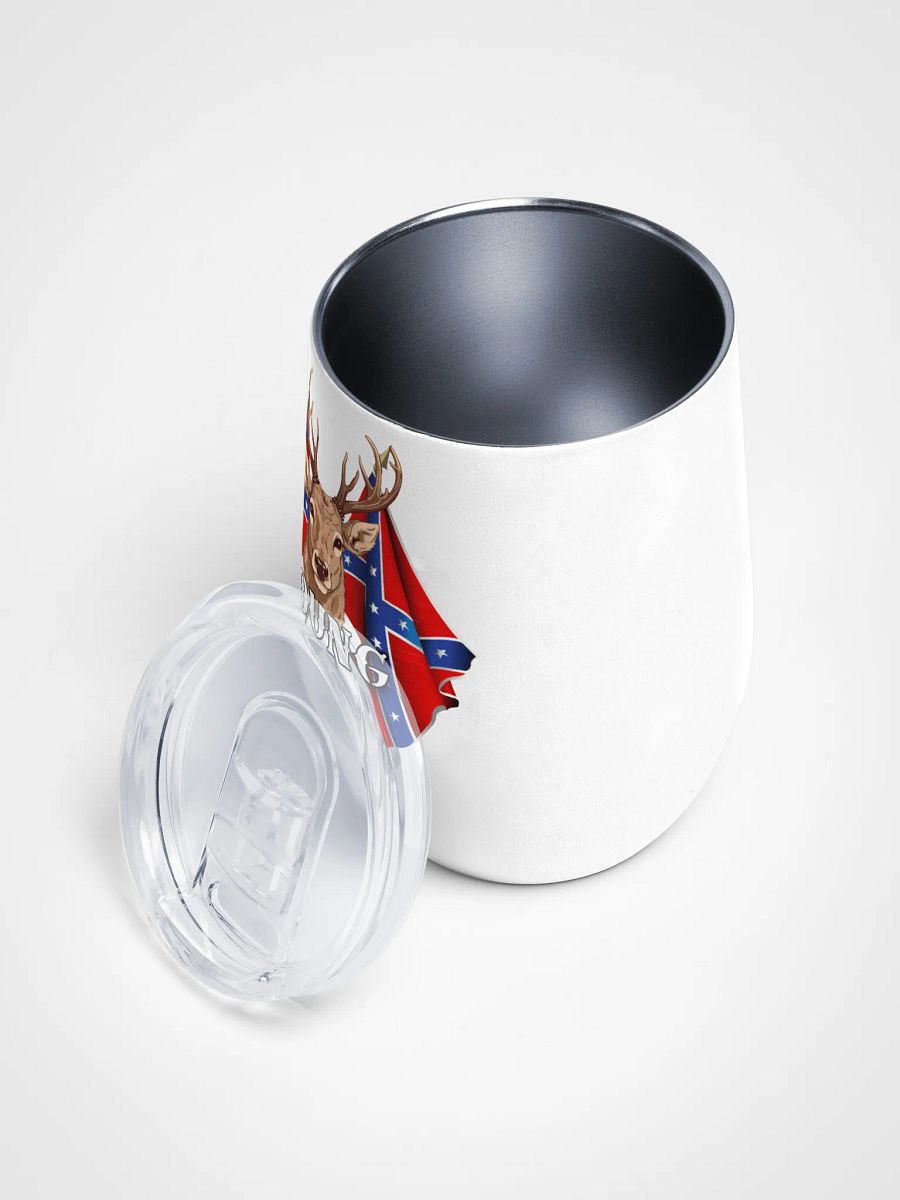 "Young" Last Name Rebel Redneck Deer - Wine Tumbler product image (3)