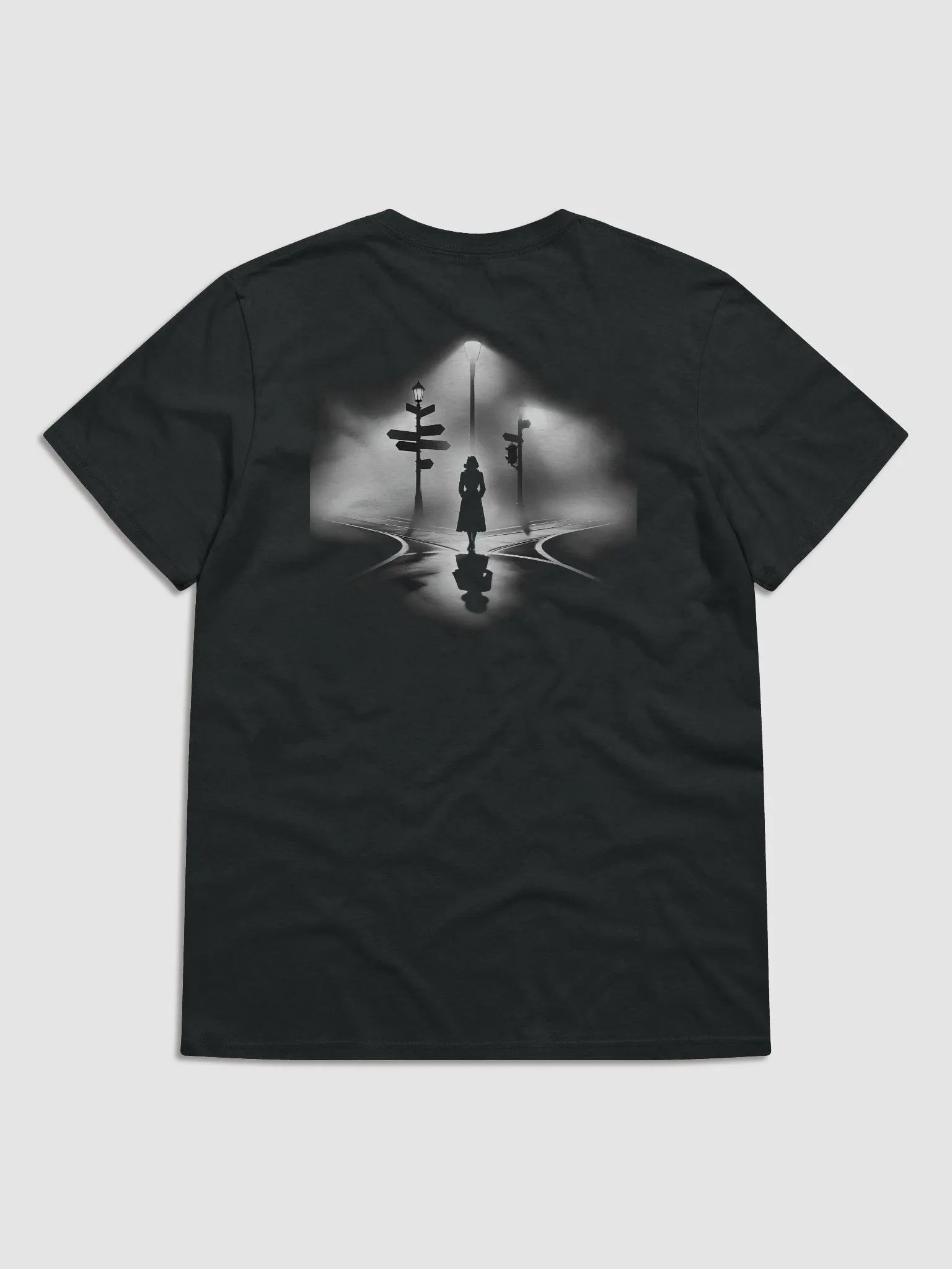 Crossroads of Fate: A Noir Intersection (Womens Tee) product image (1)
