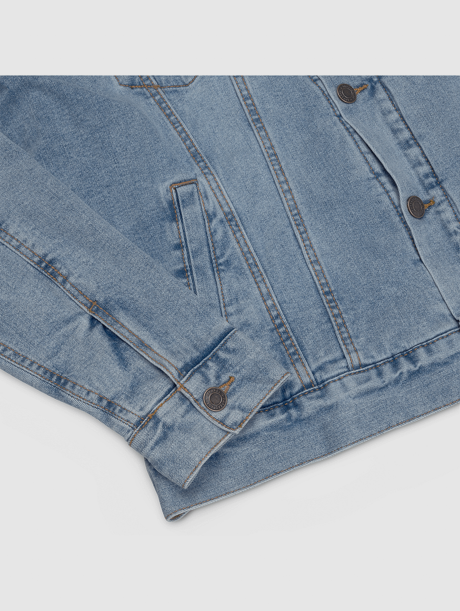 SHAMANS denim sherpa jacket product image (6)