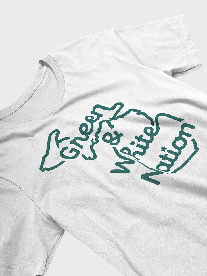 Green & White Nation Tee | White product image (2)