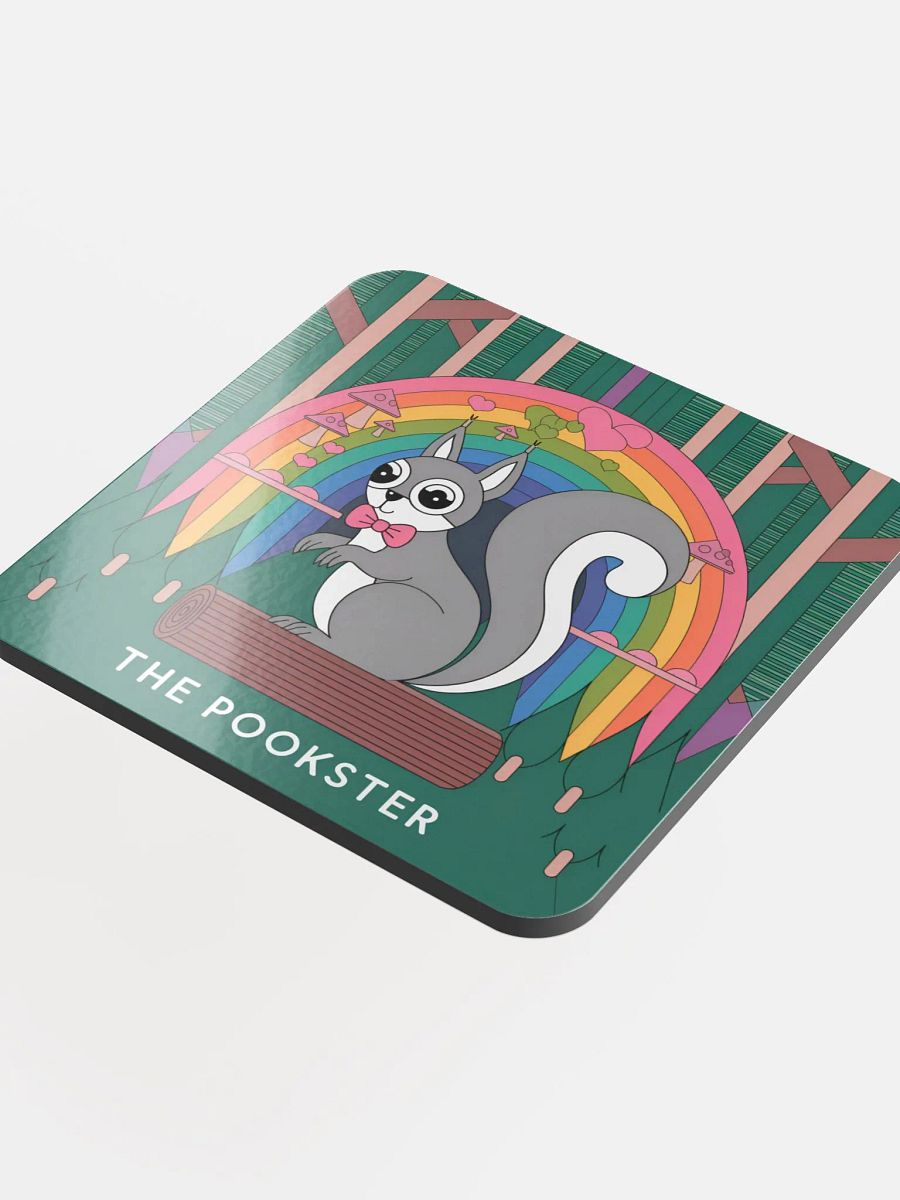 Coaster or micro art piece: The Pookster abstract trippy rainbow product image (4)