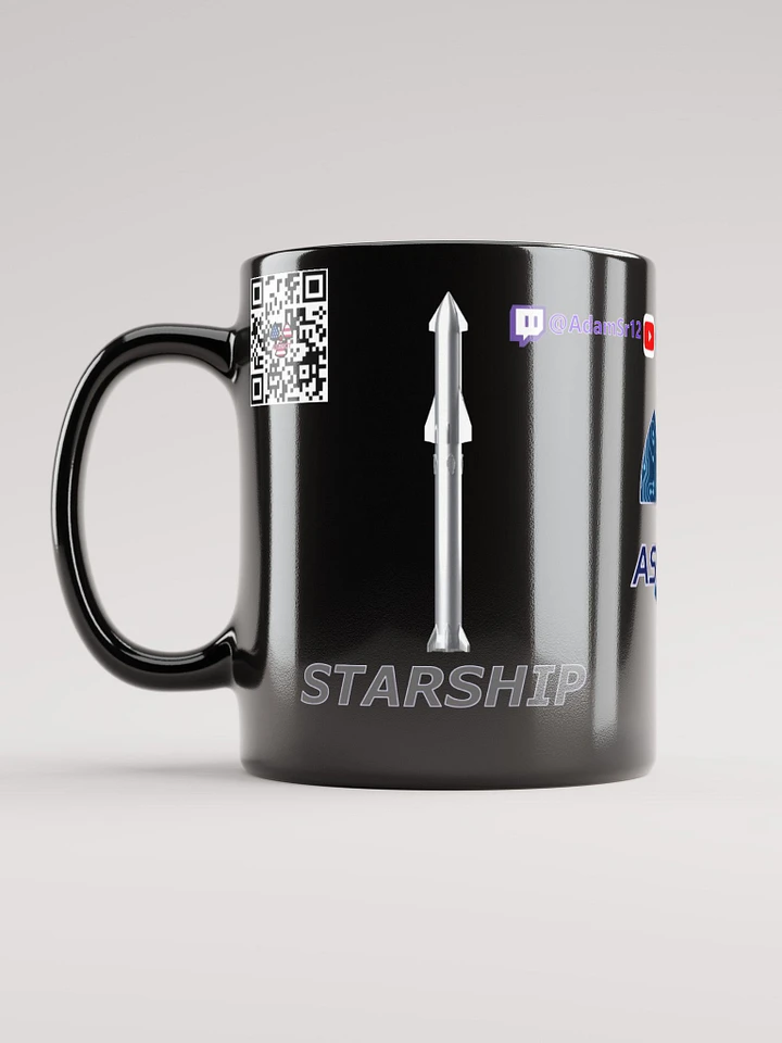 STARSHIP Black Glossy Mug product image (1)