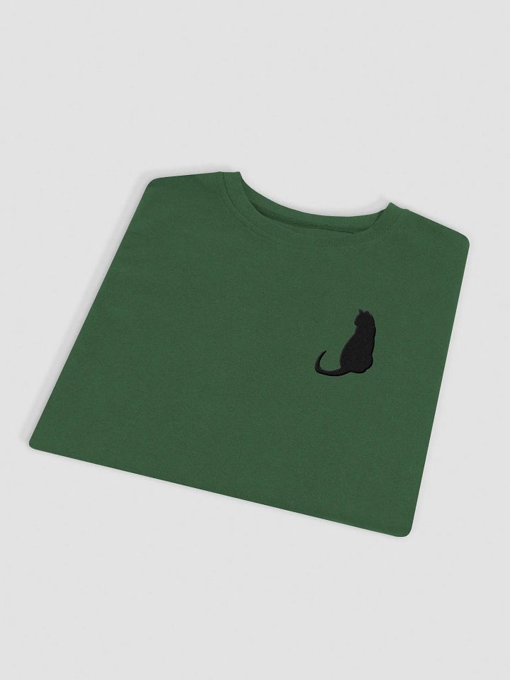 Cozy Cat Embroidered Unisex Organic Sweatshirt product image (2)