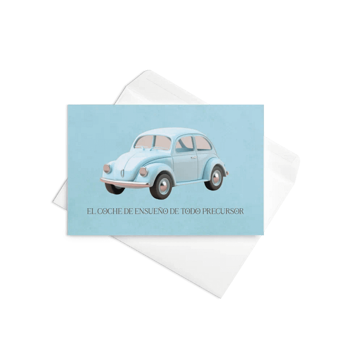 'Every Pioneer's Dream Car' Spanish Greeting Card product image (2)