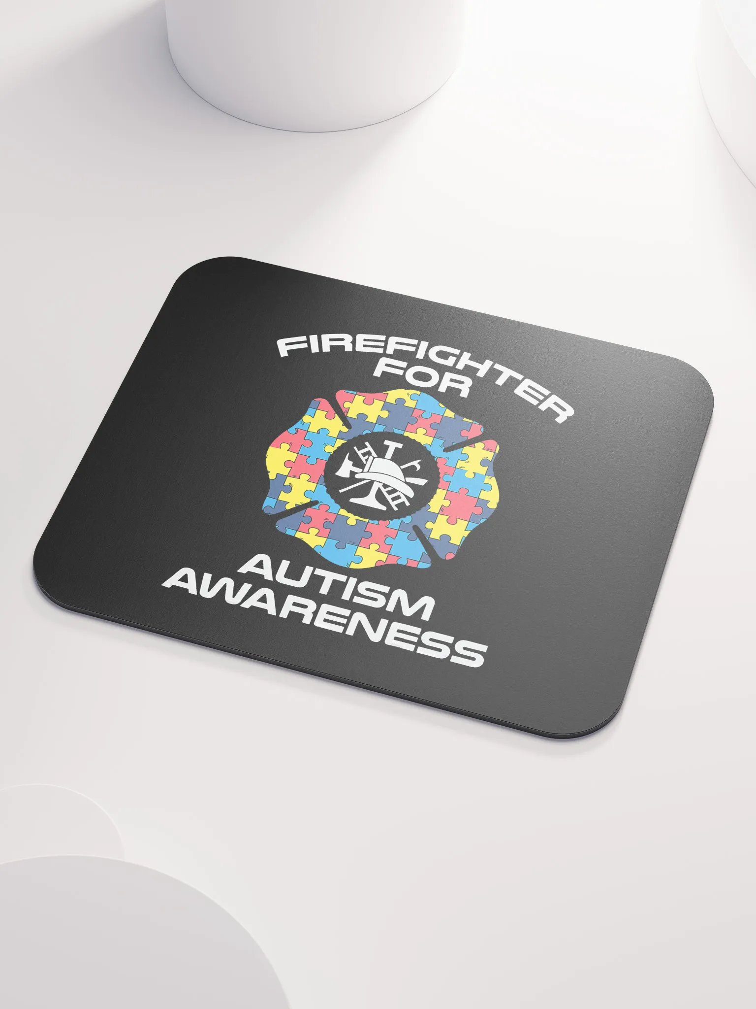 Firefighter for Austim Awareness - Mouse Pad product image (3)