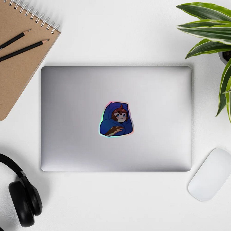 Wolfy Comfy Holo Sticker product image (9)