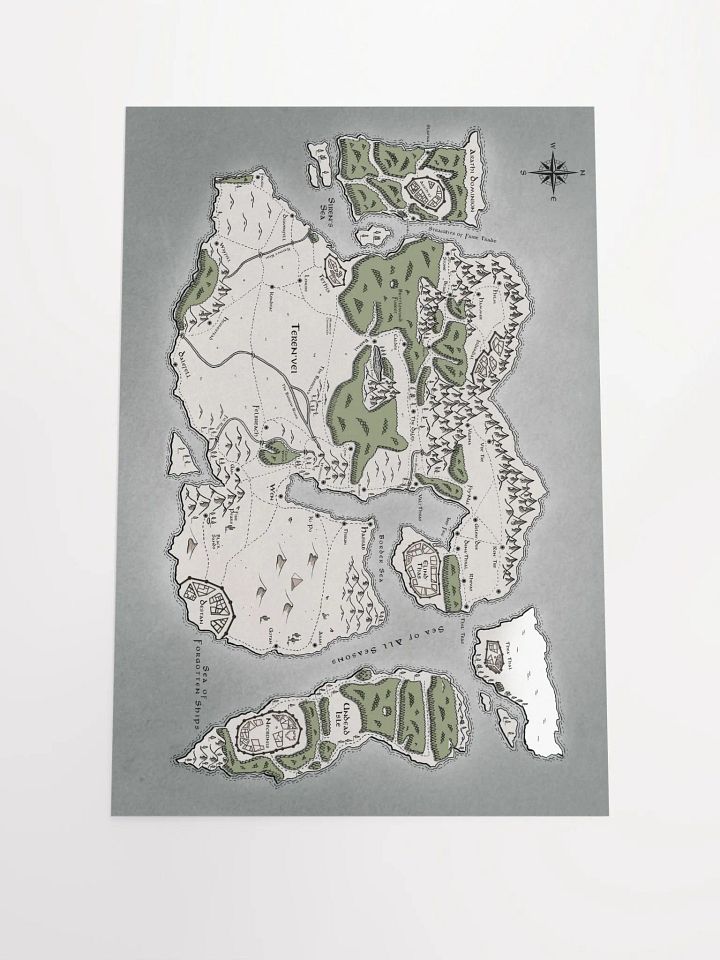 Map of Teren'vei Poster product image (1)