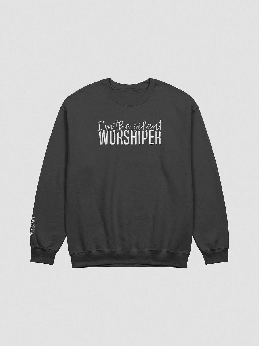 The Silent Worshipper Embroidered Sweatshirt – True Worshipper Collectio product image (1)